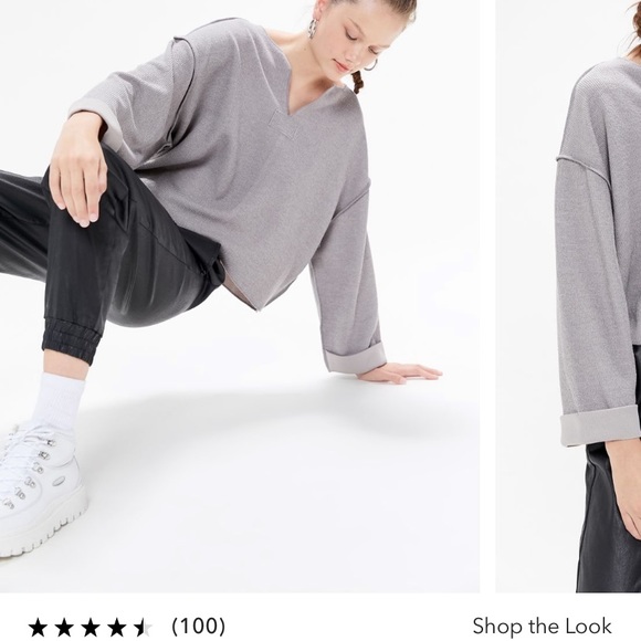 Urban Outfitters Sweaters - NWOT Urban Outfitters Jax Inside Out Notch Top Urban Outfitters Sweaters - NWOT Urban Outfitters Jax Inside Out Notch Top